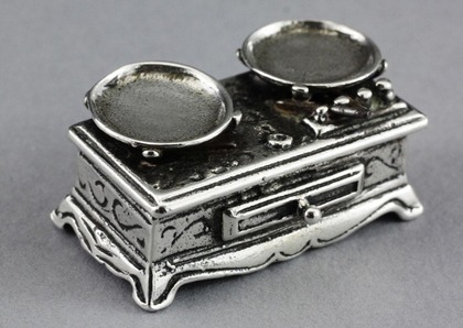 Dutch Antique Silver Miniature Toy Scale -